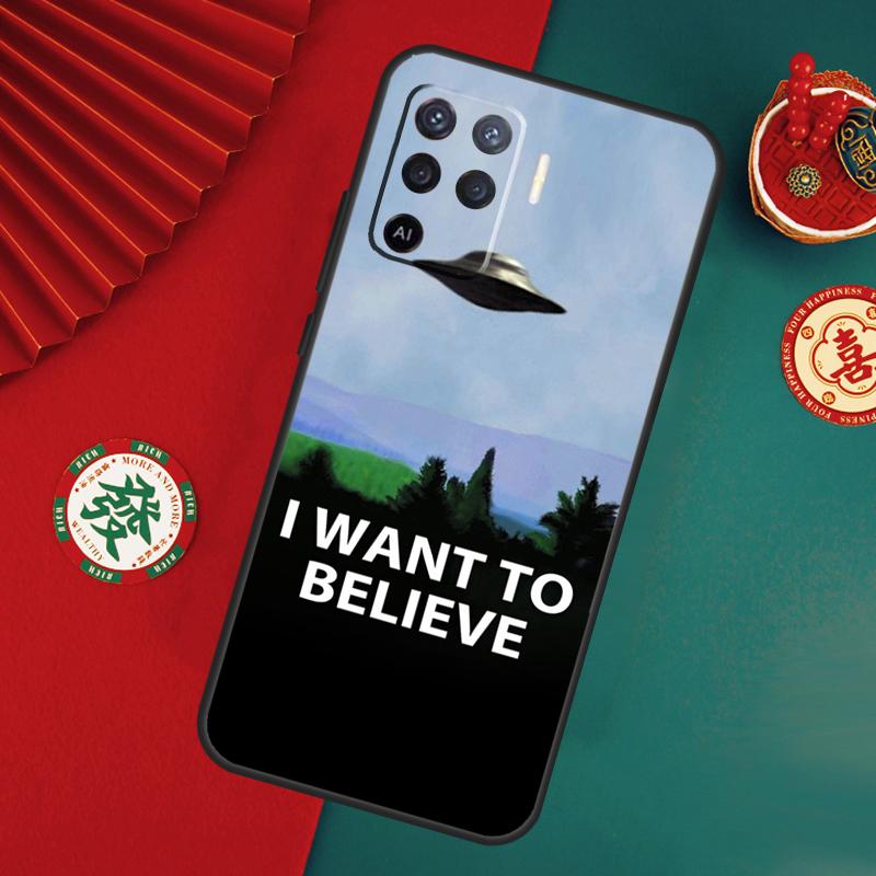 Секретные материалы Я хочу верить Чехол для Oppo A6 A5 Pro A15 A18 A38 A58 A78 A98 A54 A74 A94 A17 A57 A80 A60 A40 A16 A76 A96