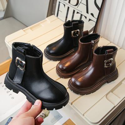 Модные универсальные кожаные ботинки для девочек, летние новые детские туфли принцессы, мокасины, туфли на мягкой подошве