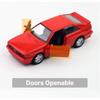 1/36 Scale Quattro Toy Car Model Miniature Free Wheel Pull Back Doors Openable Diecast Metal Collection for Children Boy