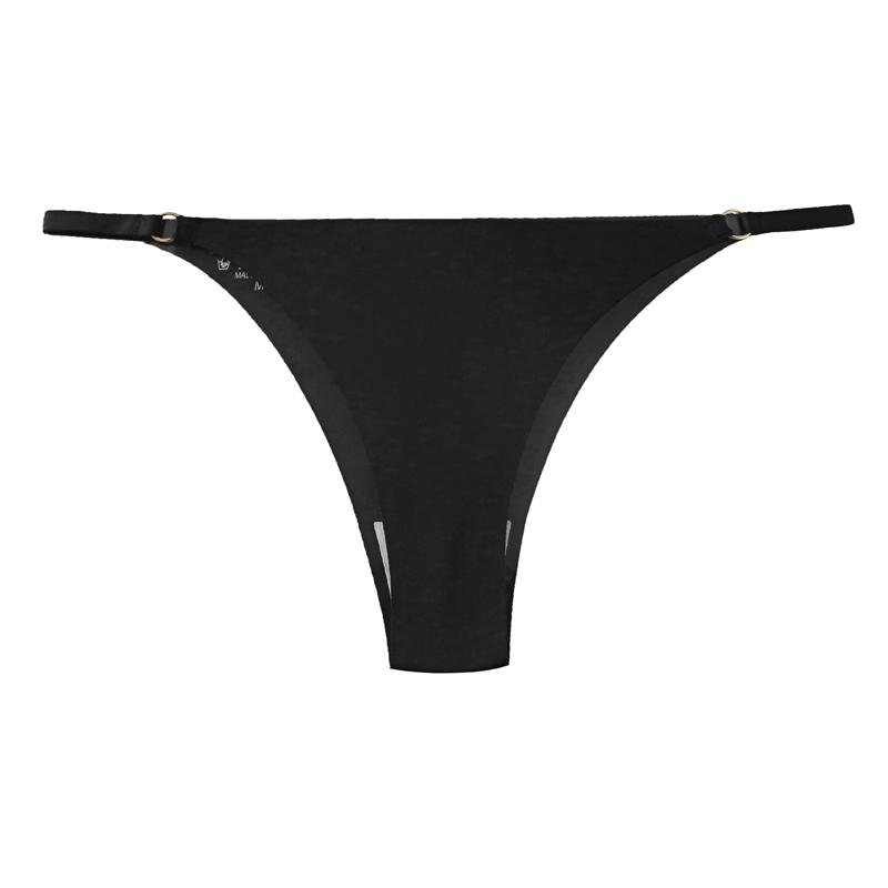 CINOON Сексуальные женские стринги из ледяного шелка, бесшовные, однотонные, с низкой посадкой, трусики в стиле чистого желания, невидимые, дышащие, Т-образные