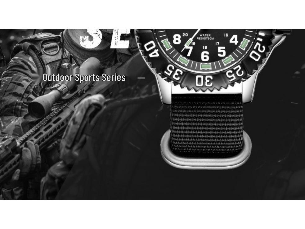 Addiesdive Luminous Men's Outdoor Sports Waterproof Quartz Watch