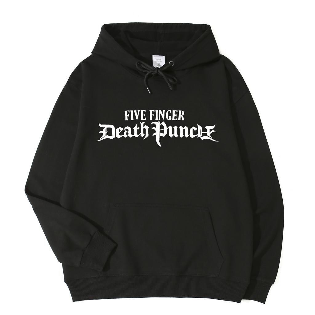 Осень/Зима Рэп-группа Five Finger Death Punch Худи Флисовое Теплое Худи Свободное Модное Мужское и Женское Худи с Капюшоном и Длинным Рукавом