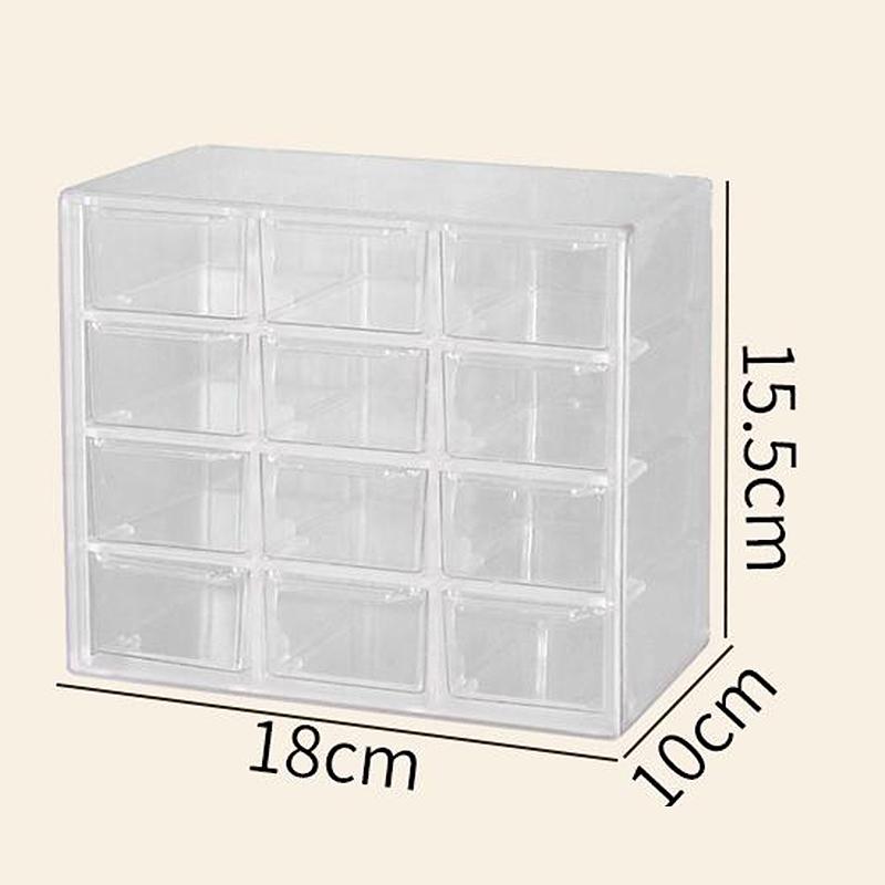 Глухая коробка, симпатичная коробка для хранения, многослойная прозрачная перегородка, портативная многофункциональная глухая сумка, способная фигурка, коробка для хранения