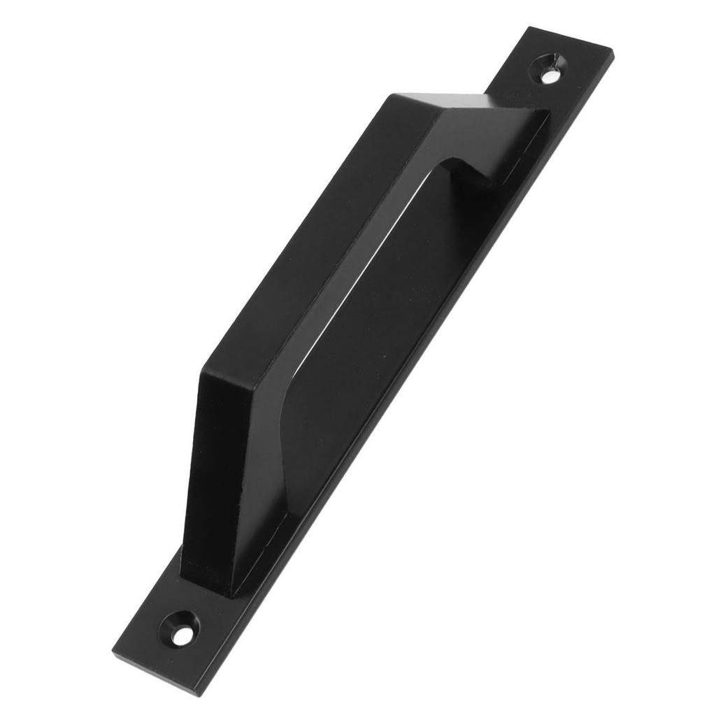 Ручка для раздвижной двери, металлическая, гальванизированная, ручка для двери амбара с крепежными винтами, черная