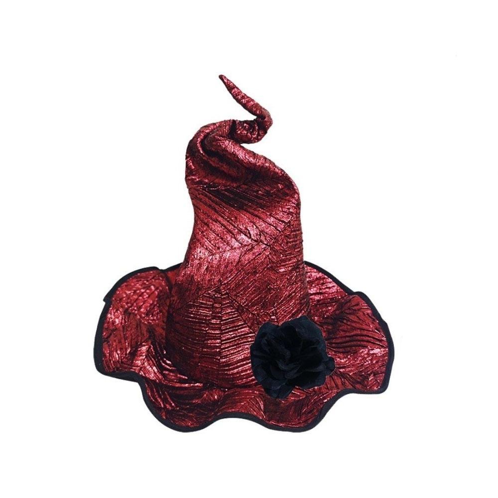 Twisted Wizard Cap Adjustable Masquerade Cap Party Props Halloween Witch Hat Cosplay Event