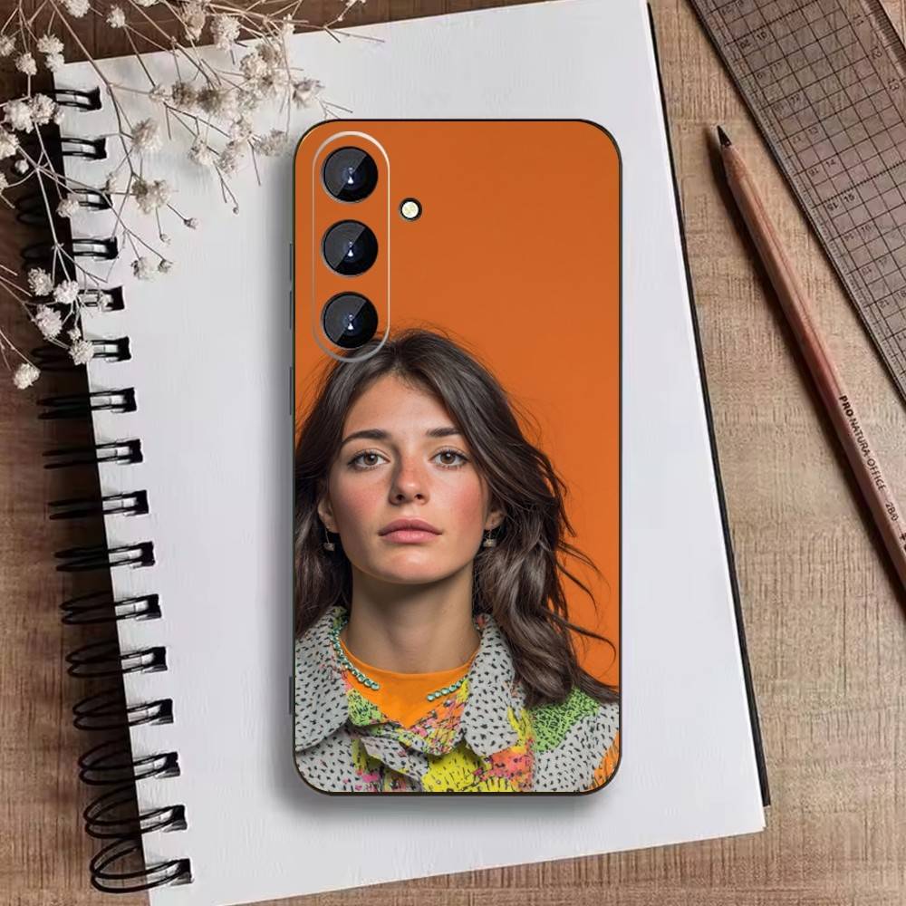 Чехол для телефона Ella Purnell для Samsung Galaxy A73, A72, A71, A70, A52, A51 Другие Мягкий черный чехол