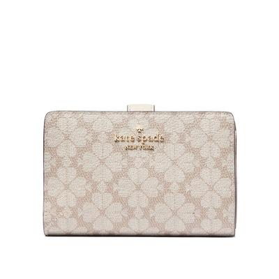 Кошелек Kate Spade Madison Medium Compact Bifold, Темно-бежевый,