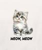 Свободная толстовка Wissi Meow Meow (Wls019) белый (Тип А)