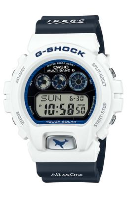 Часы Casio G-Shock Настоящая Любовь Море и Земля Модель-коллаборация ICERC Япония Радиоволновая Солнечная Мужские Белые x Темно-синие GW-6905K-7AJR