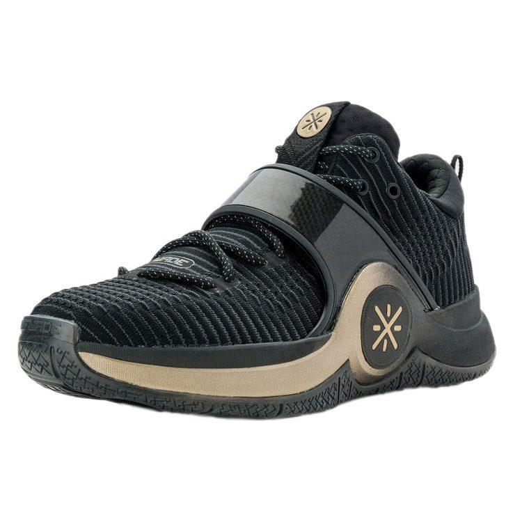 Li Ning WOW 6 Низкие Баскетбольные Кроссовки Мужские Черно-Золотые ABAM089-74, Устойчивые к Скольжению и Износу