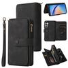 For Samsung Galaxy A35 5G Zipper Wallet Case with 15 Card Slots and Strap Leather Phone Cover