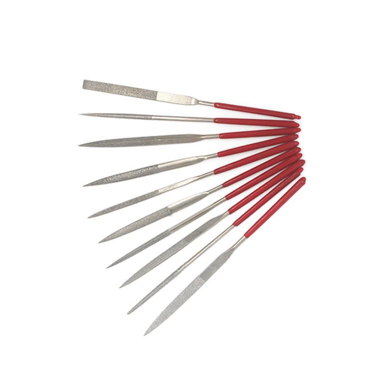 Набор гальванизированных алмазных надфилей в ассортименте, 140x3мм