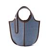 New High Stree Denim Blue Handle Bucket Crossbody Bags Women Lightweight Y2k Hand Bag Female Shoulder Messenger Bag Aesthetic