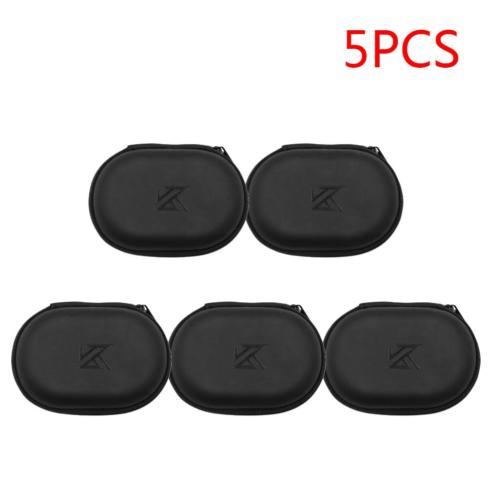 1-20 шт. Наушники KZ Овальная сумка для хранения Проводные наушники PU Чехол для хранения на молнии Портативный чехол-контейнер для KZ BA10 AS10 ES4