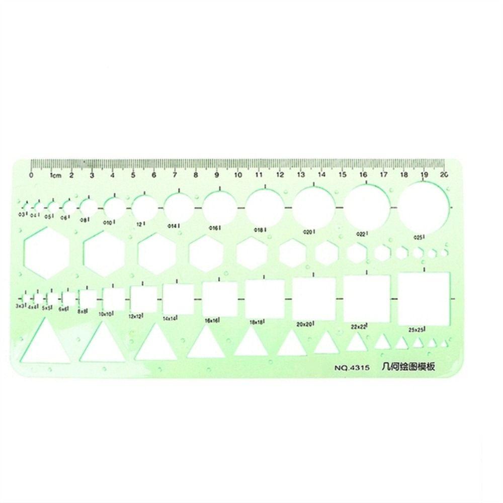 Measuring Tool Circles Oval Multi Shaped Template Ruler Curve Ruler Geometric Ruler Drawing Ruler