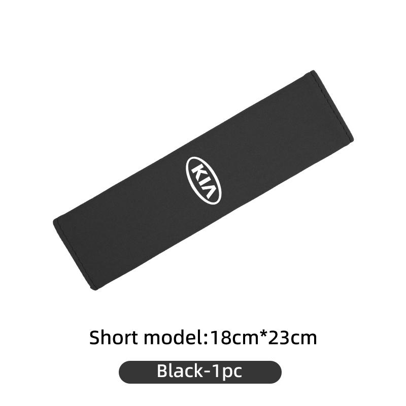 For KIA Suede Car Seat Safety Belt Shoulder Protection Mat Badge Accessories Cerato Proceed Venga Stonic Picanto Sorento Stinger