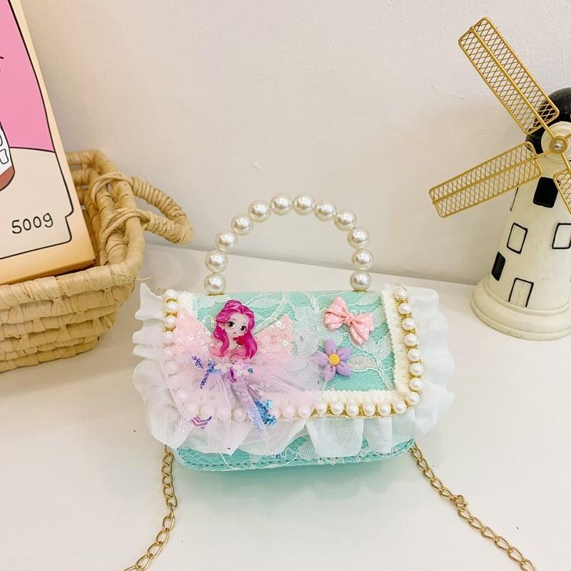 Очаровательная сумочка «Жемчужная принцесса» для девочек с милым кружевом и дизайном в виде банта
