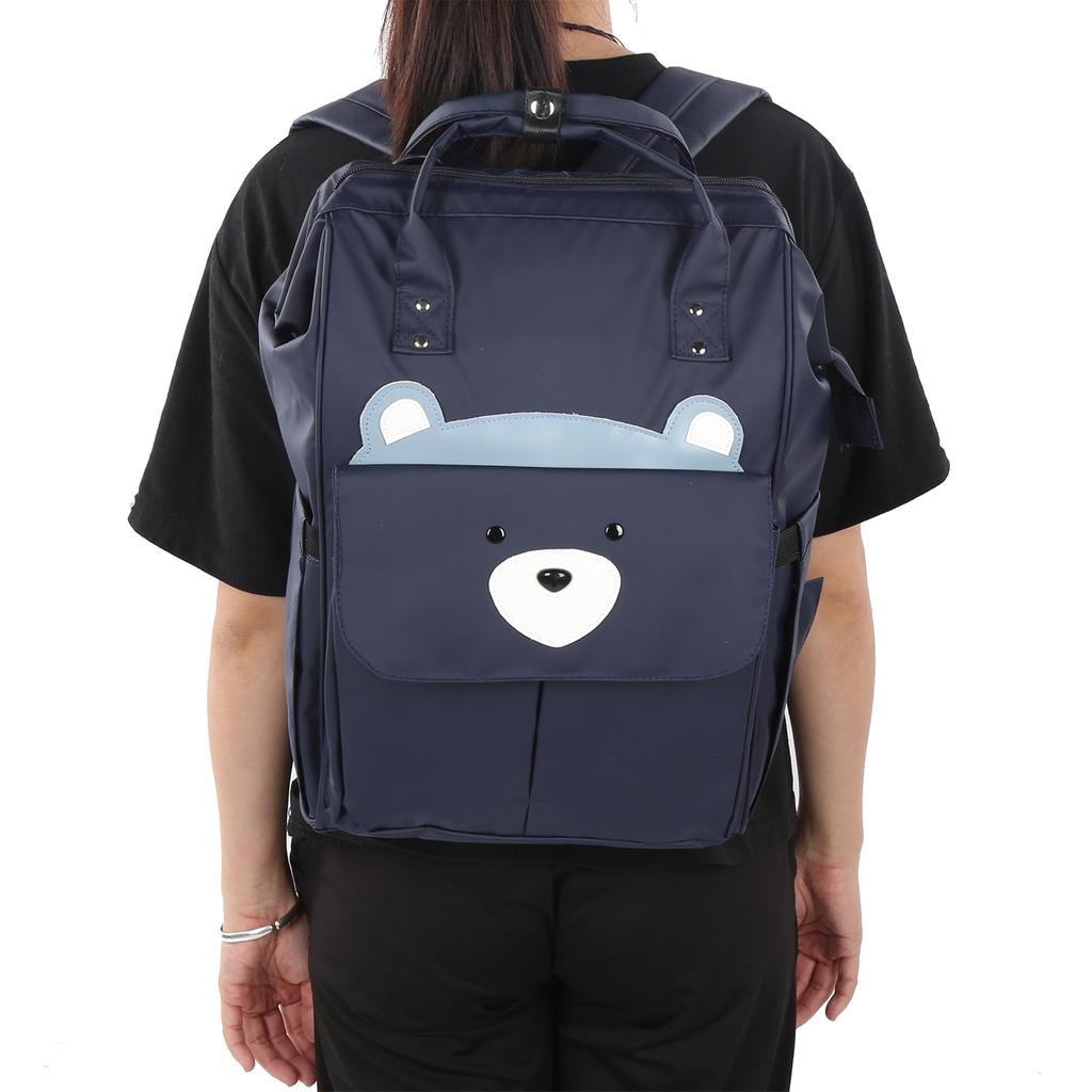 Многофункциональная детская сумка-рюкзак, вместительная сумка через плечо для матери и ребенка с ручкой(Военно-морской медведь )
