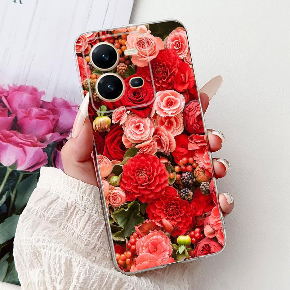 Чехол для Vivo V25 5G Чехол Vivo V25e V2201 Милый Кот Король Лев Расписной Чехол Мягкий Силиконовый Чехол для Телефона Для Vivo V25e V 25 VivoV25 Fundas