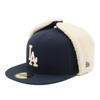 Кепка New Era 59FIFTY с ушками из командного флиса буа, LA Night Shift Navy, Размеры 7 5/8 (5950 DOGEAR LOSDOD NVY)