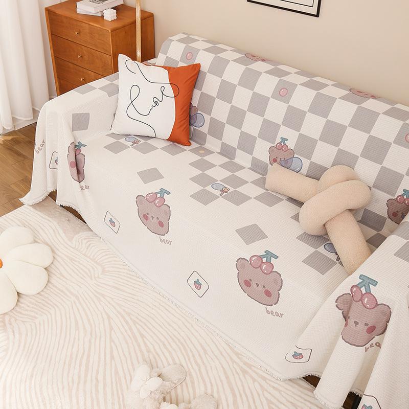 Полотенце для дивана, полное покрытие, простая подушка, полное покрытие, универсальный чехол на все сезоны