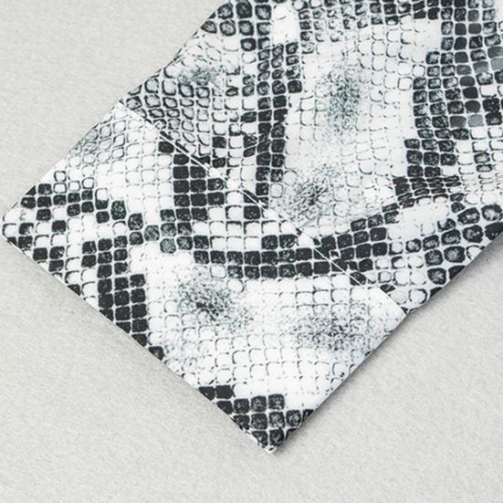 Мужская рубашка с длинным рукавом, дышащая полиэстеровая блузка с принтом змеи для мужчин