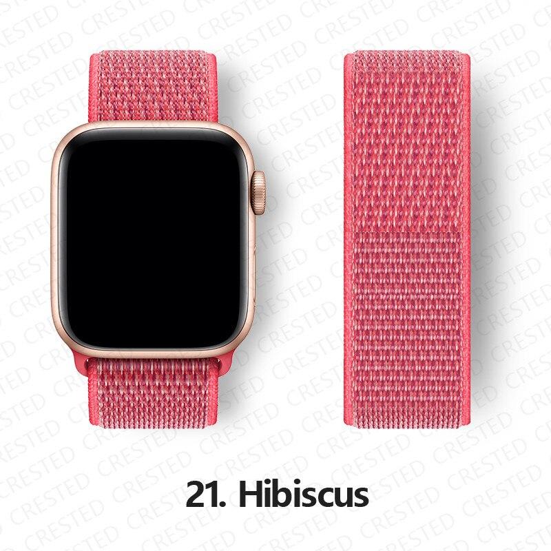 Нейлоновый ремешок для Apple, ремешок для часов 44 мм, 40 мм, 42 мм, 38 мм, браслет для умных часов, ремень, спортивный браслет-петля, iWatch series 3, 4, 5, 6, se, ремешок