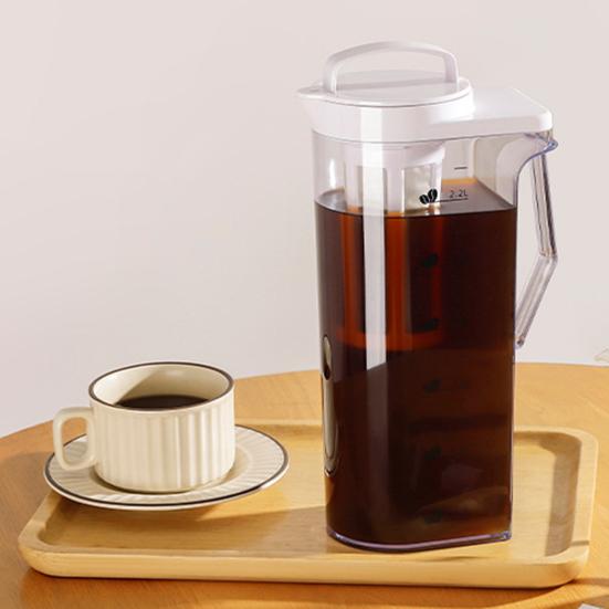 Большой кувшин для воды со шкалой 1,6 л/2,2 л пластиковый кувшин для холодильника съемный фильтр для льда