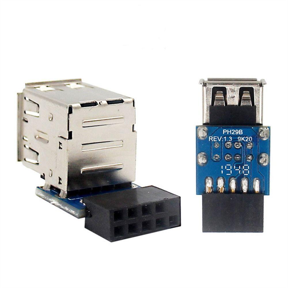 Converter Adapter Cable Converter USB 2.0 Adapter USB Double Layer Adapter Motherboard Header