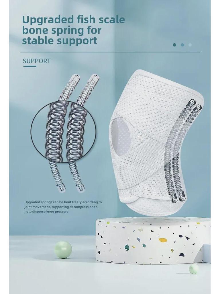 Ультратонкие летние спортивные наколенники 4-го поколения с дышащей силиконовой амортизирующей защитой надколенника