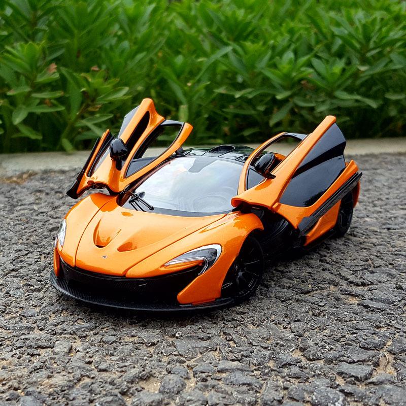 1:24 отлитых под давлением игрушечных легкосплавных автомобиля суперкара McLaren P1; Игрушечный транспорт Модель автомобиля Миниатюрная масштабная модель автомобиля Игрушки для детей