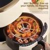 Бытовая кухонная решетка для шашлыка для аэрофритюрницы, подвесная решетка для барбекю из нержавеющей стали, круглая подвесная решетка для шампуров с мясом
