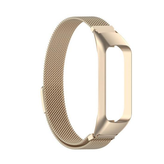 Watch Band Skin-friendly Stainless Steel 12mm Metal Wristband Strap Replacement for Samsung Galaxy Fit 2 SM-R220