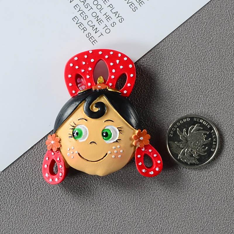 Cartoon European Jesus Van Gogh Mona Lisa Yoga Charming Legs 3D Resin Magnet Fridge Magnets Room Decoration Refrigerator Sticker