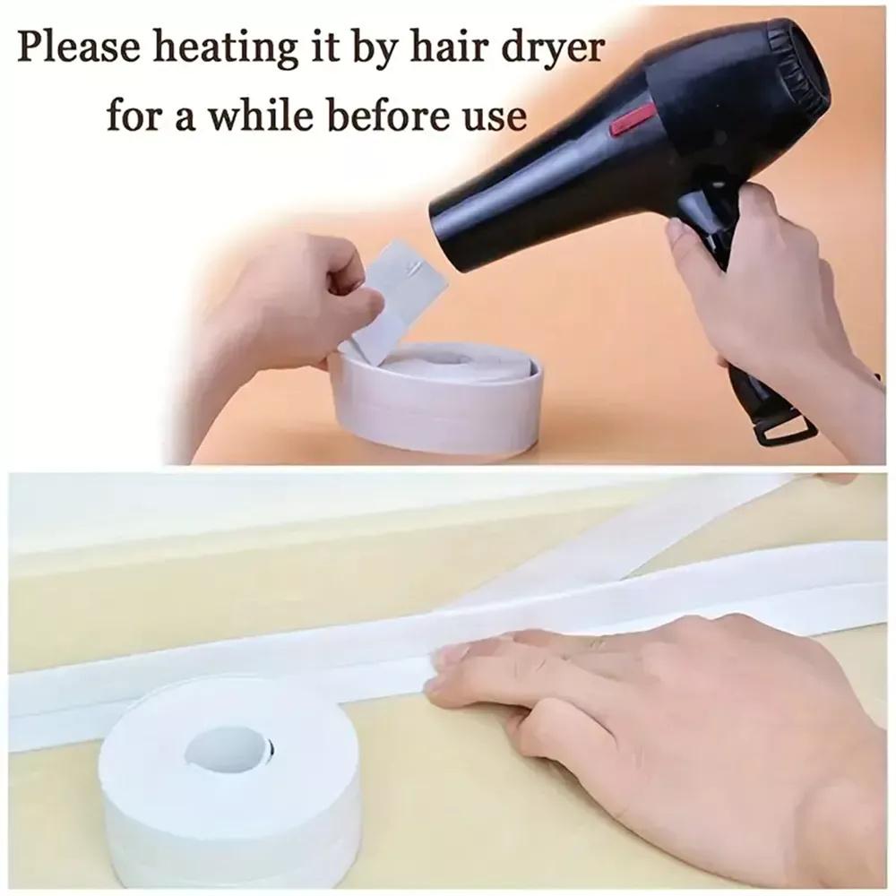 Waterproof Sealing Adhesive Caulting Tape For Kitchen Bathtub Toilet Floor