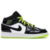 Jordan 1 Средний Черный Кибер Мистический Зеленый GS BQ6931-003