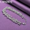 Браслет CHSHINE из стерлингового серебра 925 пробы с матовым виноградом и бусинами для женщин, модные ювелирные изделия с подвесками