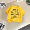 Children's Casual Short-sleeved T-shirt, Summer Girls' Loose T-shirt