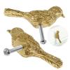 2PCS/Set Brass Copper Decorative Cabinet Knobs Creative Little Bird Art Kitchen Hardware Cupboard Drawer Dresser Pulls Handles