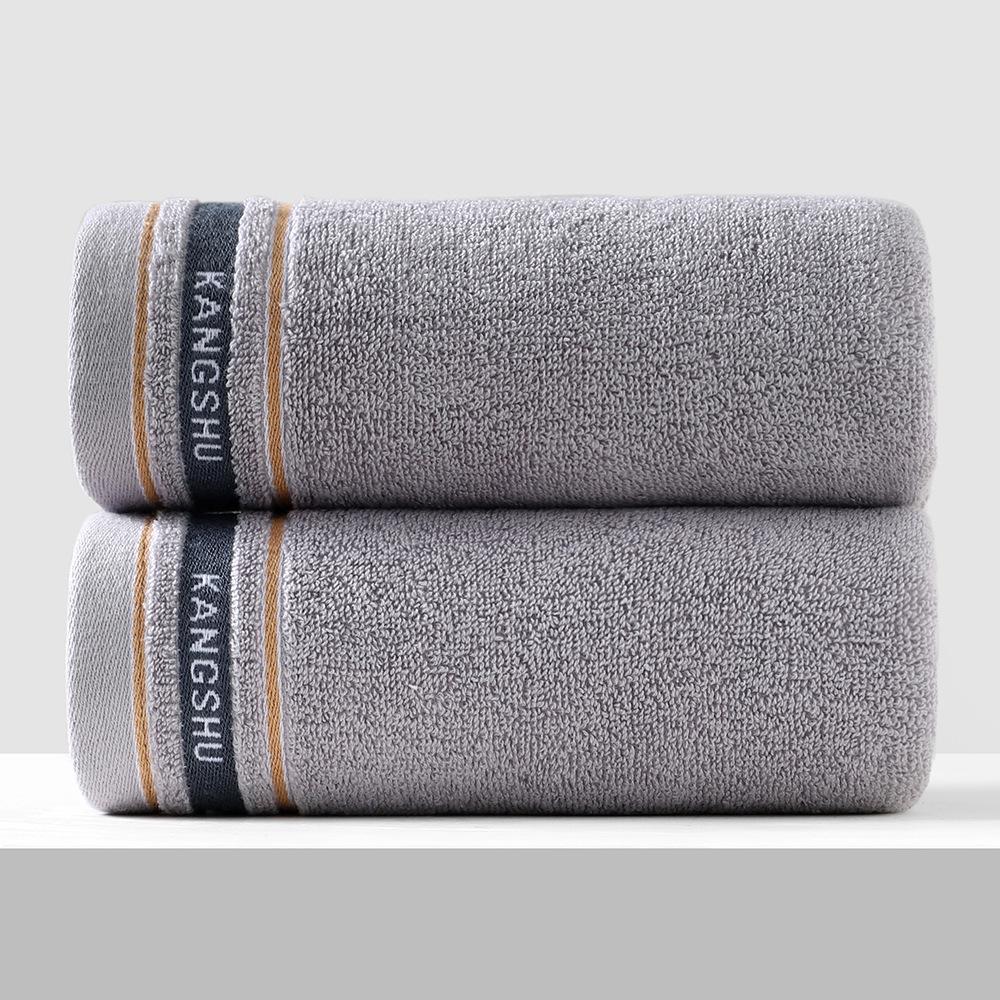 Гаоян Толстое Мягкое Водопоглощающее Полотенце из Чистого Хлопка, Однотонное, Взрослая Салфетка для Лица