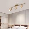 Регулируемый светодиодный трековый светильник в скандинавском стиле из массива дерева для гостиной, спальни, прихожей или гардеробной.