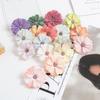 50Pcs Artificial Flowers Cheap Pink Daisy Head Mini Home Wedding Decorations Diy Scrapbook Fake Plant Christmas Wreath Headdress