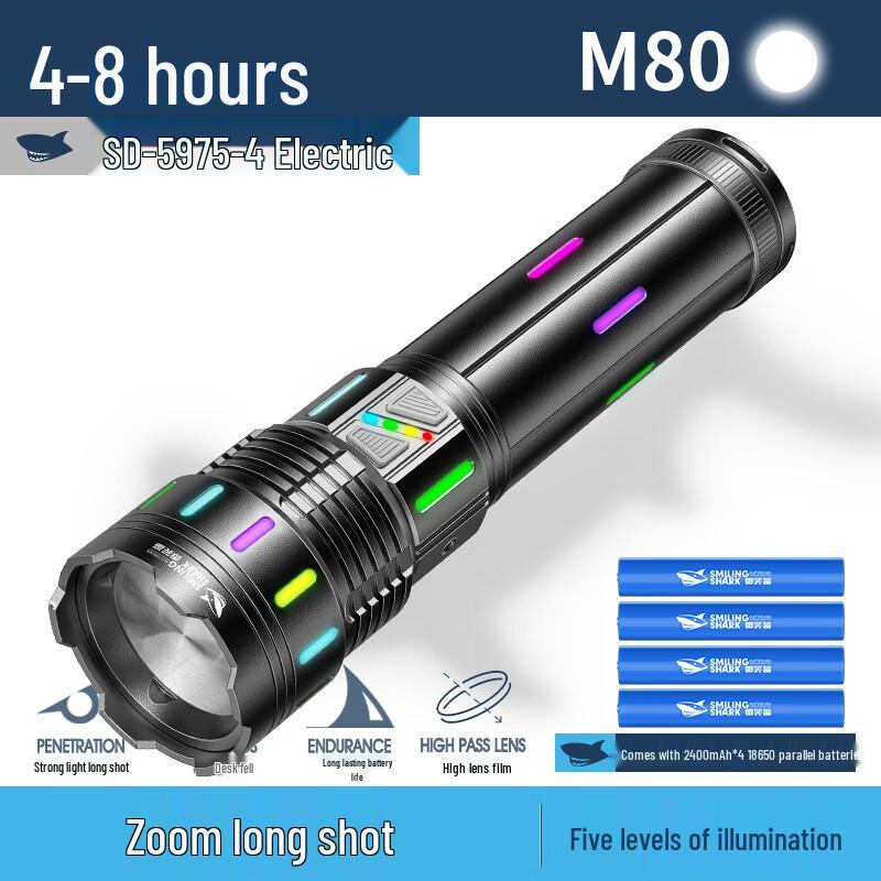 Светодиодный фонарик с аккумулятором «Улыбающаяся акула» SD-5975