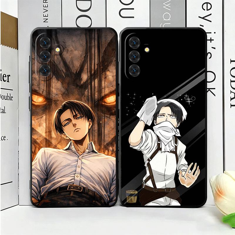 A-Attack On T-Titan Levi Soft Phone Case for Samsung A17 A37 A57 A16 A26 A36 A56 A15 A25 A35 A55 A14 A24 A34 A54 A13 A23 A33 A53
