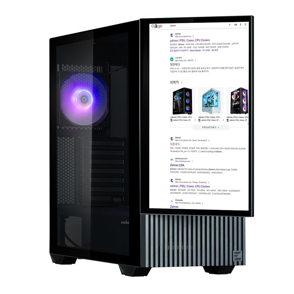 ZALMAN Z10 DS черный дюймовый Full HD монитор Mid Tower ПК корпус Z10 DS черный CS9076 15.6