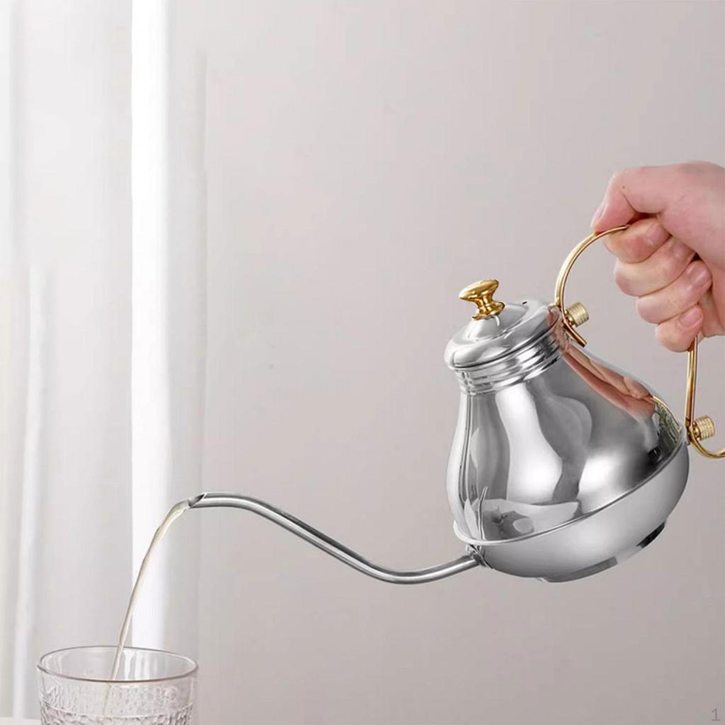 Чайник для заваривания кофе с капельным эффектом из нержавеющей стали, для воды и масла, сервировка