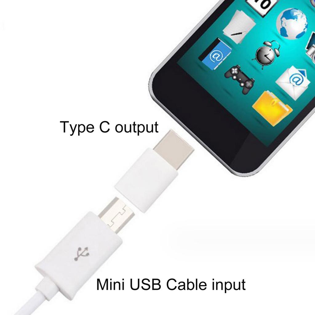 Адаптер USB Female to Type-C Male, устойчивый к коррозии, портативный конвертер белого цвета, поддерживает зарядку и передачу данных