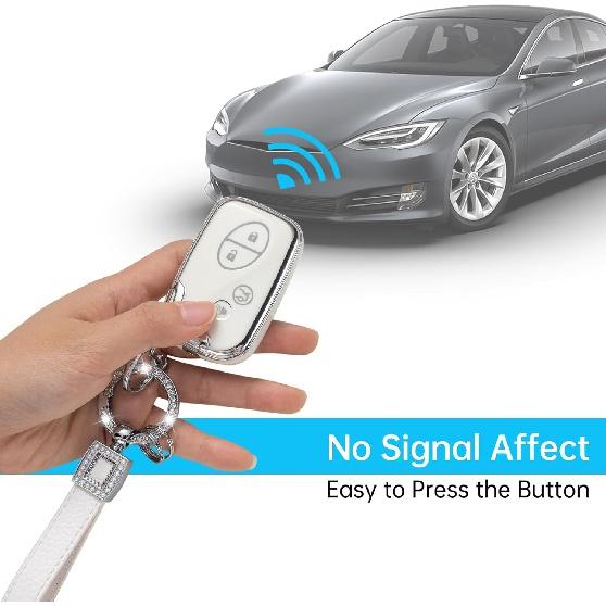 Совместим с чехлом для брелока Lexus со шнурком из микрофибры, защитным чехлом для автомобильных ключей для Lexus ES350 ES300h UX200, интеллектуальным пультом дистанционного управления