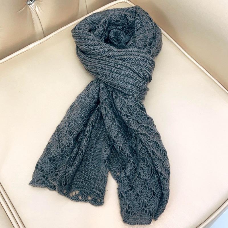 Mohair Knitted Scarf New Fashion Versatile Warm Imitation Cashmere Scarf Shawl Scarf