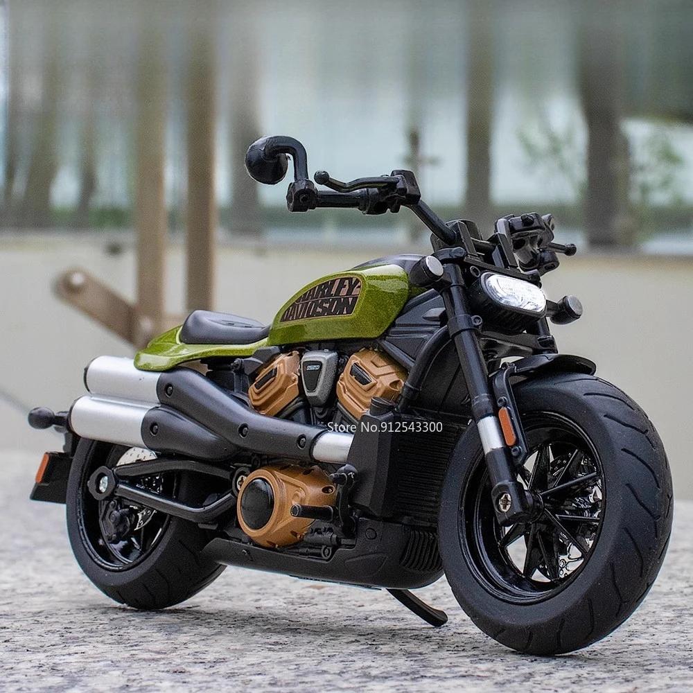 1:12 Scale Sportster S Alloy Toy Motorcycle Model Diecast Metal Shock Absorption Turning Off-road Motor Models for Boys Gifts